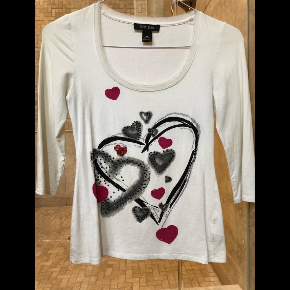 White House Black Market 3/4 sleeve scoop neck T-shirt